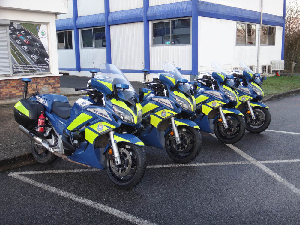 Motos de la gendarmerie nationale