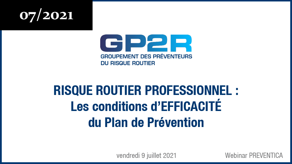 Logo GP2R - Webinar Preventica Risque Routier