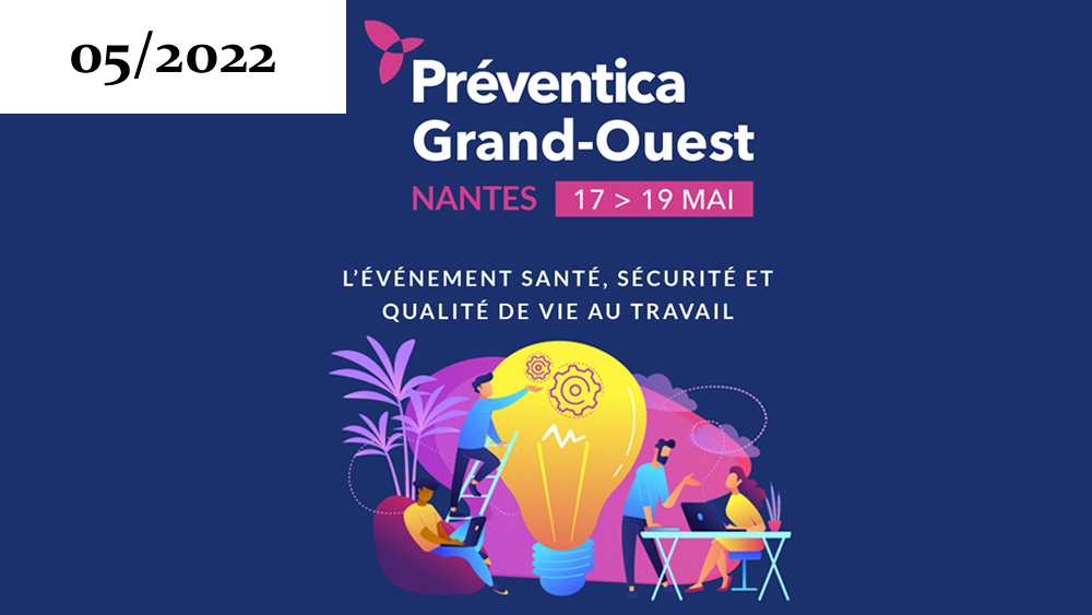 Affiche du salon Préventica qui s'est tenu à Nantes du 17 au 19 Mai