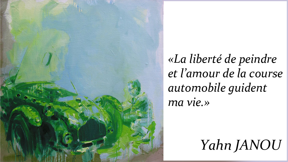 Toile de l'artiste peintre Yahn Janou pour les voeux 2020